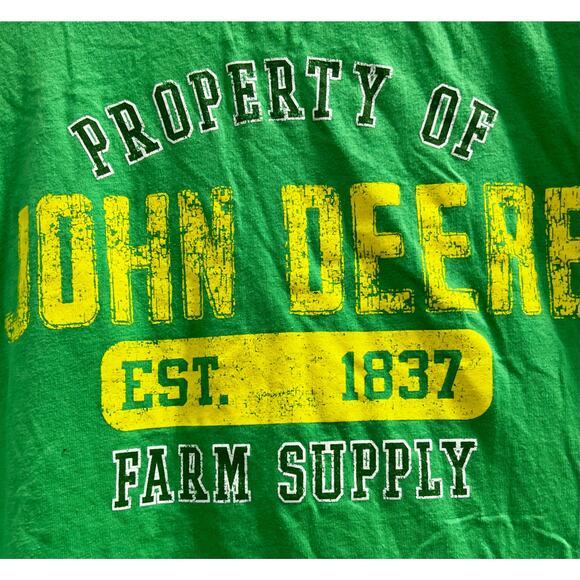 JOHN DEERE Green Woman’s graphic logo tee plus sz XXL 2X - Picture 3 of 5
